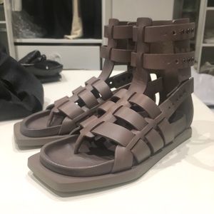 RICK OWENS NWT/NIB LEATHER GLADIATOR SANDALS SS16